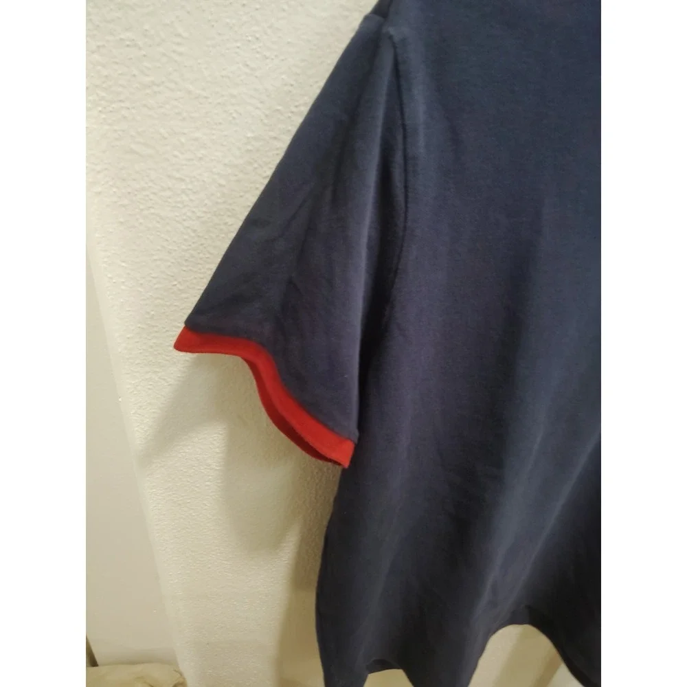 Ralph Lauren Polo Rugby Shirt Mens XL Tall Navy Custom Fit Crest Gold Big Pony